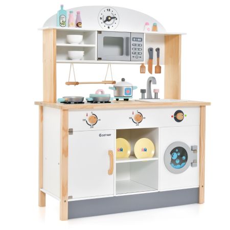 Set de cocina de madera simulada