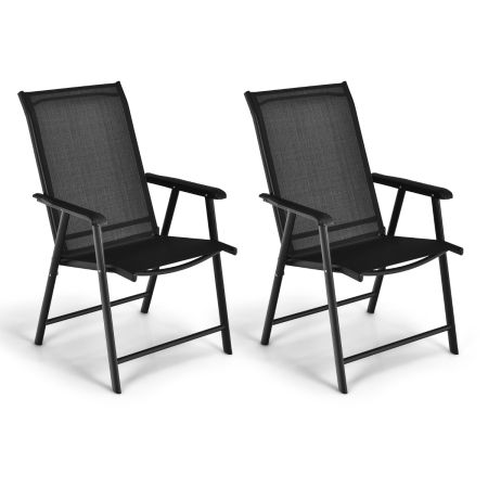 Set de 2 sillas Plegables y Portátiles para Exterior