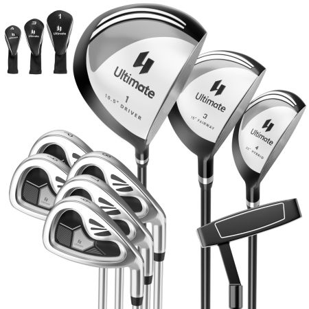Juego palos golf 9 piezas hombre