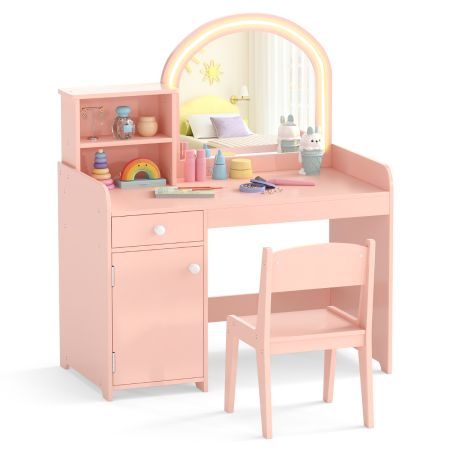Set de mesa de tocador y silla
