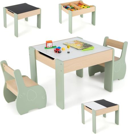 Juego de Mesa y 2 Sillas para Niños
