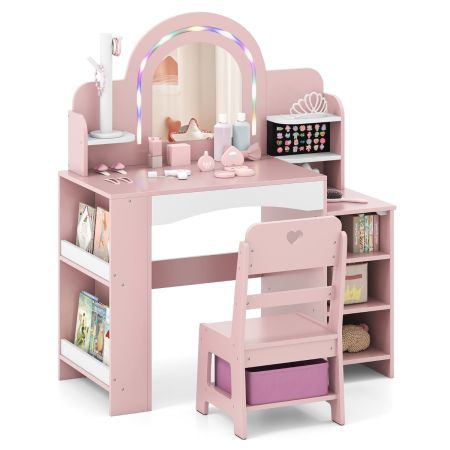 Set de tocador con silla para niños
