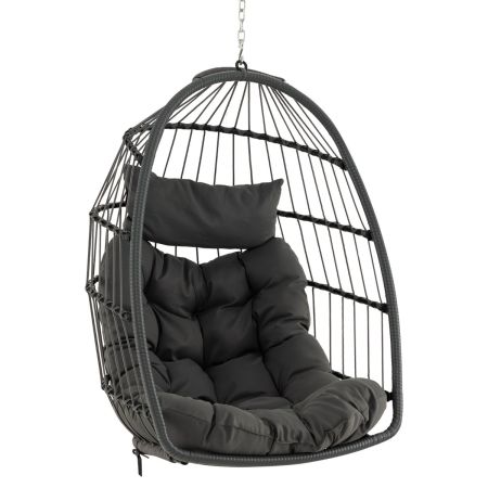 Silla columpio tipo huevo