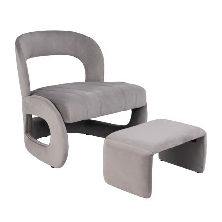 silla con otomana