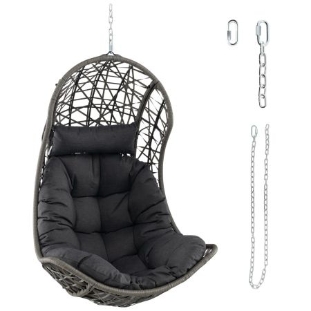 Columpio de mimbre para patio interior y exterior