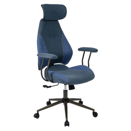 Juego ejecutivo moderno de escritorio y silla acolchada