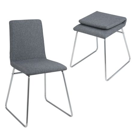 sillas de cocina tapizadas con respaldo y asiento acolchonados