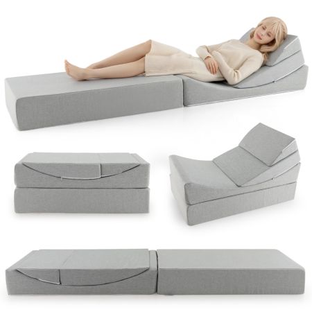 Costway Sofá Cama Plegable Gris