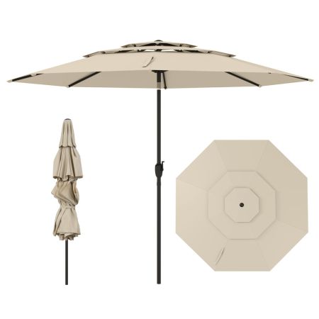 gran sombrilla para el sol Beige