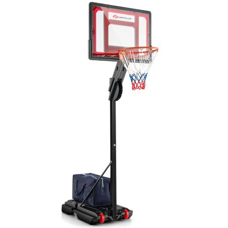 Sistema de Soporte de Baloncesto Rojo y Negro