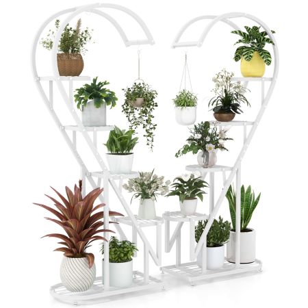 Soporte Para Plantas Con Niveles Blanco