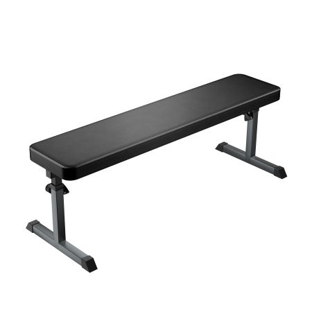 Banco Pesas con Altura Regulable Cojín Espeso y Estructura en Acero Banco Fitness para Casa Negro 112 x 46 x 49-57 cm