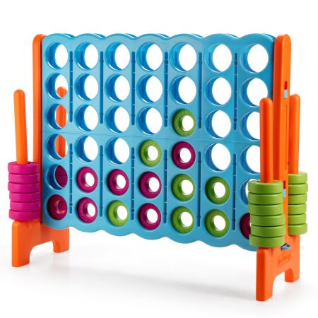 Costway 4 en Raya Gigante para Niños Naranja Azul