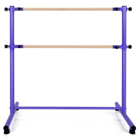 Costway Doble Barra de Ballet Violeta