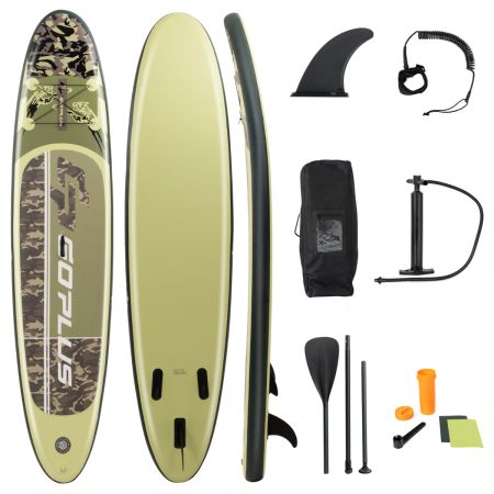 Costway Tabla de Surf Inflable con Accesorios de Sup con Bomba Manual