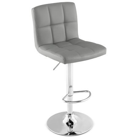 taburete de bar moderno con base antideslizante Gris