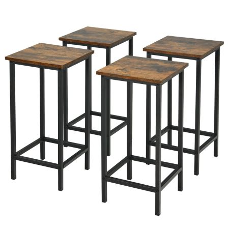 Costway Set de 4 Taburetes de Bar