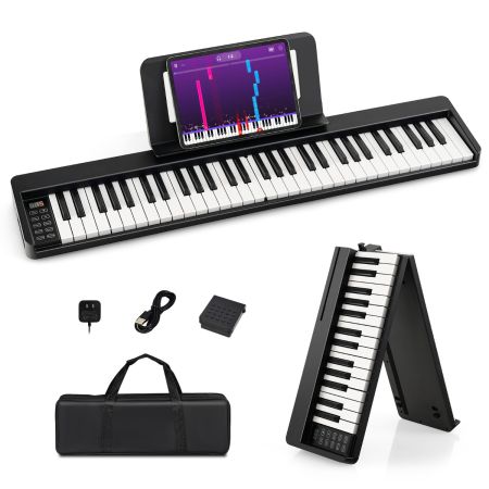 Teclado Eléctrico Piano 61 Teclas Negro