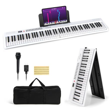piano digital portátil electrónico eléctrico Blanco