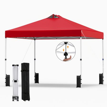 Toldo Plegable Rojo