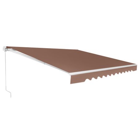 Toldo Retráctil 4 x 2,5 m Marrón