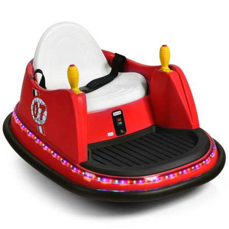 Costway Coche de Choque para Niños Rojo
