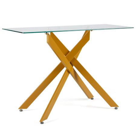 Consola rectangular contemporánea ideal para lugares estrechos