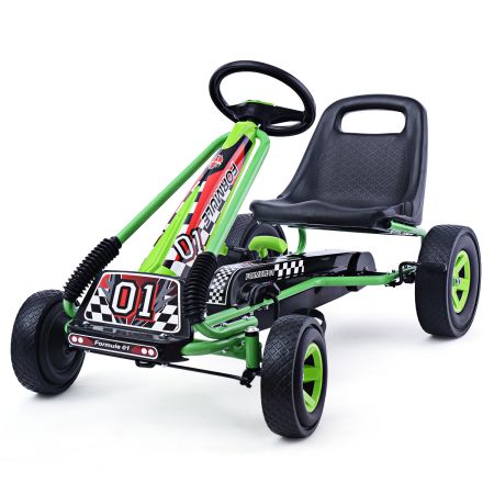 Costway Go kart para Niños Verde