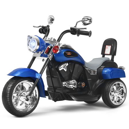 Costway Moto en Estilo Chopper para Niños Azul