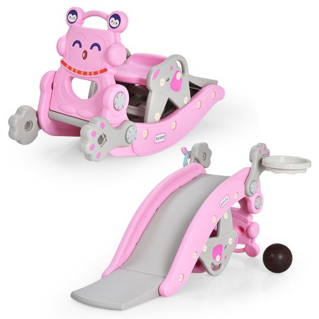 Costway Tobogán Rosa