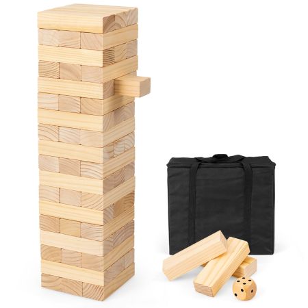 costway set de torre de madera gigante