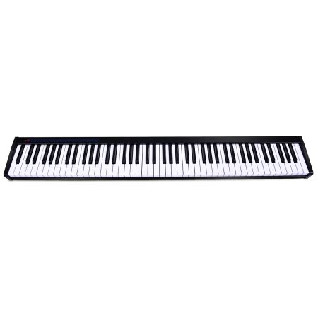 Piano Digital con 88 Teclas 128 Ritmos 128 Tonos 20 Demos Teclado Electrónico Bluetooth Interfaz MIDI USB MP3 Altavoz Auriculares Micrófono