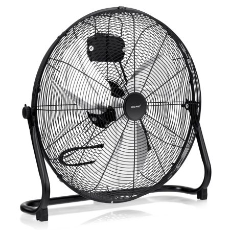 Ventilador De Alta Velocidad Con Aspas De Metal Negro