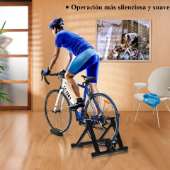Soporte para Bicicleta de Montaña y Bicicleta de Carretera 66-71 cm con Doble Cierre y Liberación Rápida Negro 54 x 50 x 39,5 cm 