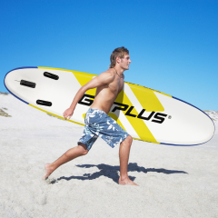 Tabla de Paddle Inflable 305 cm Tabla de Surf Flotante Antideslizante con Accesorios Sup Remo Ajustable 3 Aletas para Jóvenes y Adultos