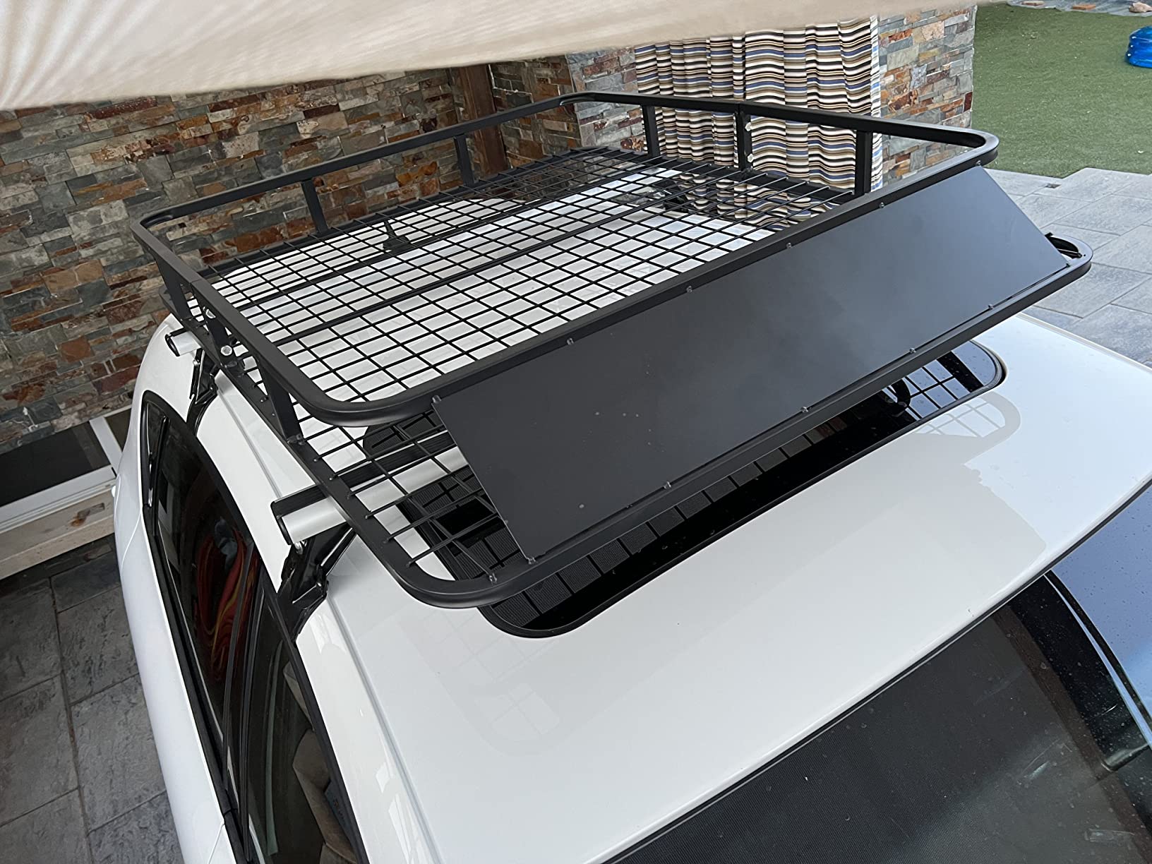 Baca portaequipajes para techo coche universal plata 135x5.5x7 cm