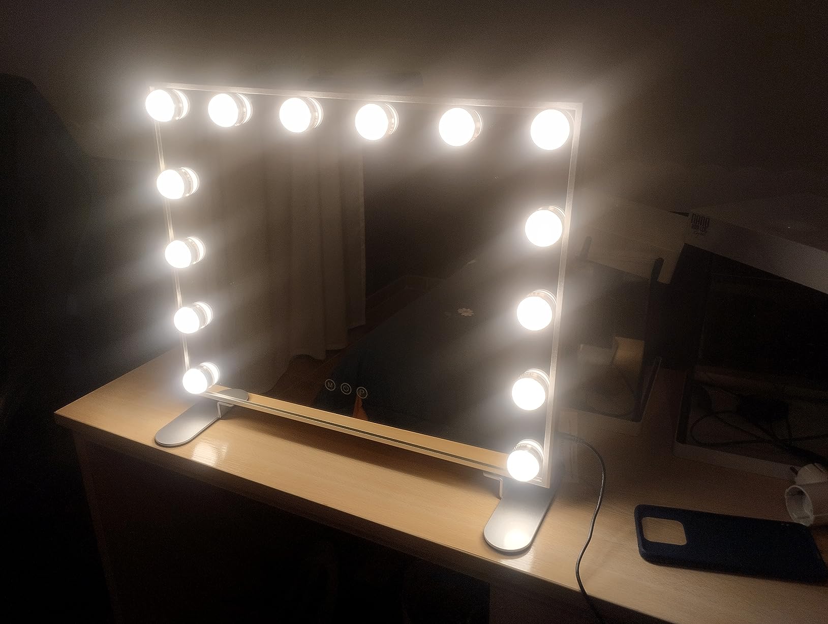 Aplique luz espejo baño 120cm 18w maquillaje, tocador