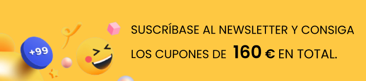 SUSCRÍBASE AL NEWSLETTER Y CONSIGA LOS CUPONES DE 160 € EN TOTAL.